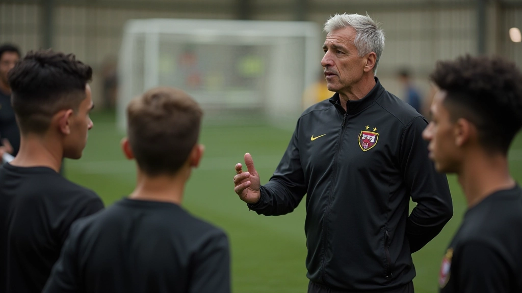 فريق يناقش التشكيلات التكتيكية على السبورة