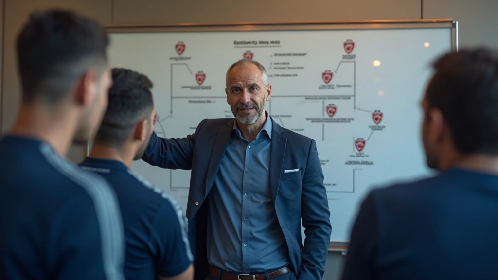 مدرب يشرح التكتيكات الدفاعية والهجومية لفريق كرة قدم