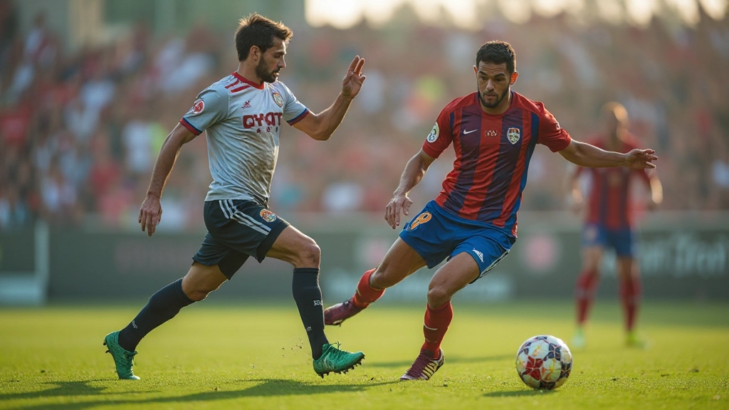 لاعب يقوم بمهام دفاعية متقدمة في الملعب مع زملائه