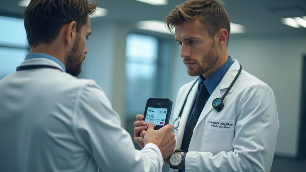 أخصائي فسيولوجيا رياضية يقيس معدل ضربات قلب اللاعب أثناء التدريب